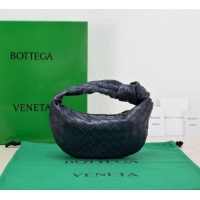 Pretty Style Bottega Veneta Mini Jodie Hobo Bag in Intrecciato Lambskin 651876 Dark Blue 2025