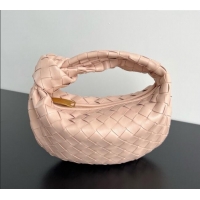 Well Crafted Bottega Veneta Mini Jodie Hobo Bag in Intrecciato Lambskin 651876 Lotus Pink 2025