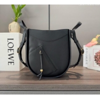 Good Taste Loewe Hammock Slice bag in shiny calfskin 012412 Black 2025