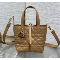 Promotional Dior Small Toujours Vertical Tote Bag in Macrocannage Calfskin 2835 Tan Brown 2025