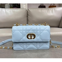 Low Cost Dior Miss Caro Mini bag in Macrocannage Lambskin M5169 Space Blue 2025