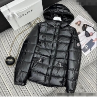 Buy Discount Moncler Hoodie Down Jacket 1219 Black 2024