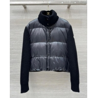 ​Well Crafted Moncler Knit and Down Jacket 1219 Black 2024