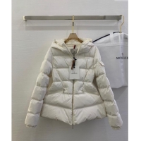 Well Crafted Moncler Barante Shiny Down Jacket M6019 White 2025