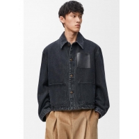 Buy Classic Loewe Workwear Jacket In Denim LE7423 Black