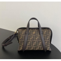 Well Crafted Fendi Vintage Boston 365 Bag in FF Fabric 0210 Brown 2025