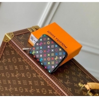 Affordable Price Louis Vuitton LV x TM Zippy Coin Purse Wallet in Multicolored Monogram Canvas M13409 Black 2025