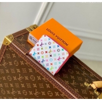 Top Grade Louis Vuitton LV x TM Zippy Coin Purse Wallet in Multicolored Monogram Canvas M13409 White 2025