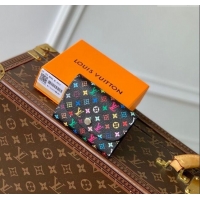 Grade Design Louis Vuitton LV x TM Rosalie Coin Purse Wallet in Multicolored Monogram Canvas M13399 Black 2025