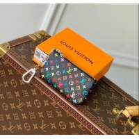 Well Crafted Louis Vuitton LV x TM Key Pouch in Multicolored Monogram Canvas M13664 Black 2025