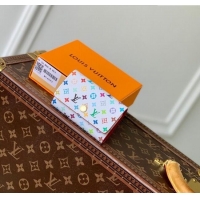 Super Quality Louis Vuitton LV x TM Multicle 6 Wallet in Multicolored Monogram Canvas M14092 White 2025