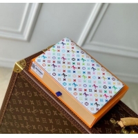 Famous Brand Louis Vuitton LV x TM Monogram Multicolore Emily Notebook Cover MM GI1299 White 2025