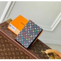 Famous Brand Louis Vuitton LV x TM Passport Cover in Multicolored Monogram Canvas M13414 Black 2025