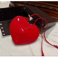 Buy Free Shipping Alaia Le Cœur Heart Bag in Patent Calfskin 0527 Red 2024