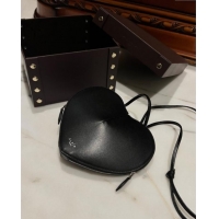 Inexpensive Alaia Le Cœur Heart Bag in Calfskin Leather 0528 Black 2024