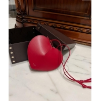 Top Quality Alaia Le Cœur Heart Bag in Calfskin Leather 0527 Red 2024