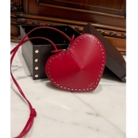 Top Grade Alaia Le Cœur Heart Bag with Studs 0621 Trim Red 2024