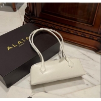 Good Product Alaia Le Tecket Medium Long Shoulder bag in Leather 0808 White 2024