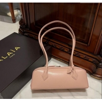 Grade Quality Alaia Le Tecket Medium Long Shoulder bag in Leather 0808 Pink 2024