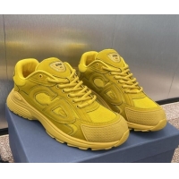 Cheap Price Dior B30 Sneakers in CD Mesh and Leather Yellow 1231029