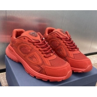 Good Quality Dior B30 Sneakers in CD Mesh and Leather Red 1231030