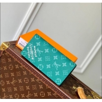 Buy Discount Louis Vuitton Brazza Wallet in Monogram Heritage Canvas M12656 Green 2025