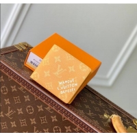 Grade Design Louis Vuitton Multiple Wallet in Monogram Heritage Canvas M12657 Yellow 2025