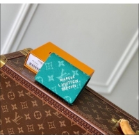 Well Crafted Louis Vuitton Envelope Business Card Holder Wallet in Monogram Heritage Canvas M12664 Green 2025