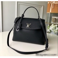 Grade Design Louis Vuitton Lockme Ever BB Top Handle Bag in Soft Grained Calfskin M51395 Black 2025