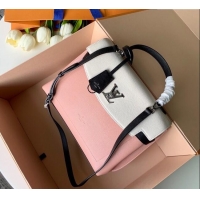 Famous Brand Louis Vuitton Lockme Ever BB Top Handle Bag in Soft Grained Calfskin M52787 Light Pink 2025