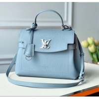 Top Grade Louis Vuitton Lockme Ever BB Bag in Soft Grained calfskin M51395 Light Blue 2025