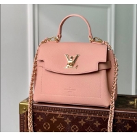 Free Shipping Louis Vuitton Lockme Ever Mini Bag in Grained Leather M21088 Pink 2025