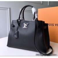 Affordable Price Louis Vuitton Lockme Day Top Handle Bag in Soft Calfskin M53730 Black 2025