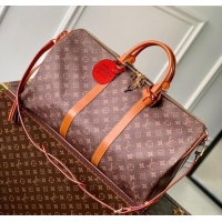 Super Quality Louis Vuitton Keepall Bandouliere 50 Travel Bag with Tassel Strap M11541 2025