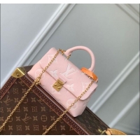 Promotional Louis Vuitton Nano Madeleine Bag in Bicolor Monogram Empreinte Leather Rose Pink/White Quartz M13796 2025