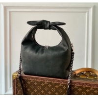 Well Crafted Louis Vuitton Why Knot PM Hobo bag in Mahina Perforated Leather M20703 Black 2025