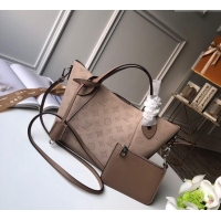 Good Product Louis Vuitton Mahina Hina PM Tote Bag in Monogram Perforated Calfskin M54353 Galet Grey 2025