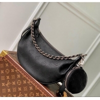 Unique Grade Louis Vuitton Baia PM Bag in Perforated Mahina calfskin M22819 Black 2025