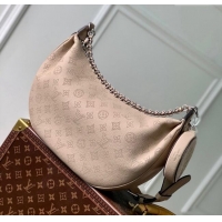 Well Crafted Louis Vuitton Baia MM Hobo Bag in Perforated Mahina Calfskin M22822 Beige 2025