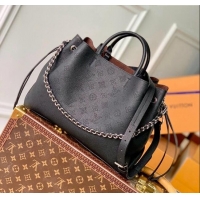 Most Popular Louis Vuitton Bella Tote Bag in Mahina Perforated Calfskin M59200 Black Leather 2025