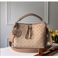 Well Crafted Louis Vuitton Beaubourg Hobo MM Bag in Mahina Perforated Calfskin M56084 Beige 2025