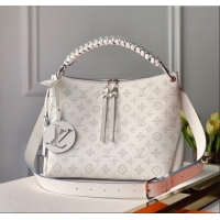 Affordable Price Louis Vuitton Beaubourg Hobo MM Bag in Mahina Perforated Calfskin M56201 White 2025