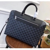 Luxurious Louis Vuitton Porte-Documents Jour Bag in Damier Canvas N48260 Black 2025