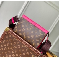 Unique Grade Louis Vuitton Mens Gaston Wearable Wallet Mini Bag in Monogram Macassar Canvas M12813 Dark Pink 2025