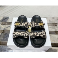 Popular Style Dior Dioract Slide Sandals in Printed Canvas Beige 0214003