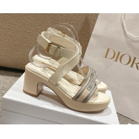 Purchase Dior Dway Heeled Sandals 7cm D22002 Grey 5022013