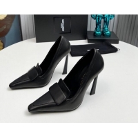 Perfect Saint Laurent D'ORSAY High Heel Pumps 11cm in Calfskin Leather Black 1226096