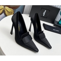 Purchase Saint Laurent D'ORSAY High Heel Pumps 11cm in Satin Black 1226097