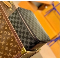 Free Shipping Louis Vuitton Packing Cube MM Travel Organizer N40182 Damier Graphite Canvas 2025