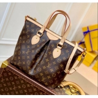 Famous Brand Louis Vuitton Palermo MM Bag in Monogram Canvas M40145 Nude 2025